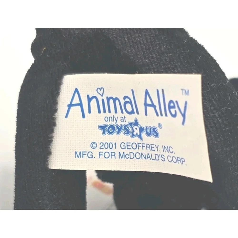 2001 McDonalds Toys‎ R Us Animal Alley Lickerish Black Lab Dog W/Tags Mini PB82